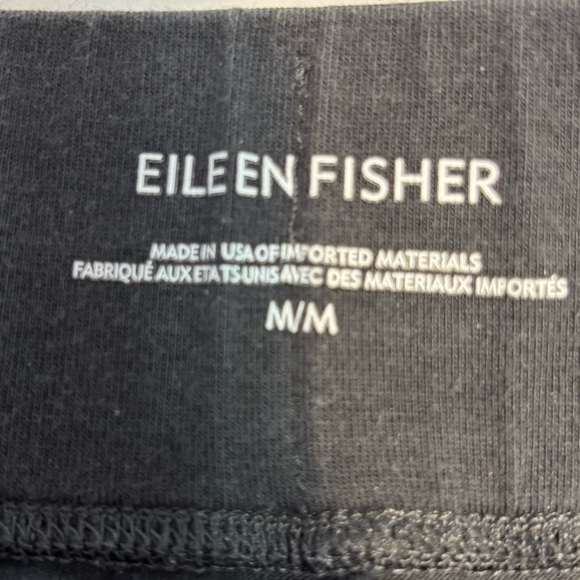 Eileen Fisher Gray Elastic Waist Pull On Crop Pants Women’s Size Medium - Picture 4 of 6